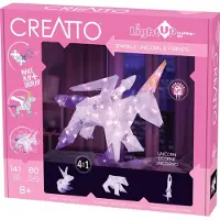 Kosmos CreAtto Unicorn – Hobbypakket – Bouw 4 verlichte 3D-figuren met LED – Eenhoorn