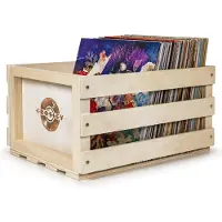 Ginza.se Record Storage Crate Natural