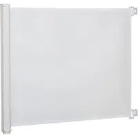 PawHut Hondenscheidingswand met automatische oprolfunctie D06-030V01 - wit - 115x5.50x82.50