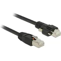 DeLOCK GigE Camera Cable RJ45 plug to RJ45 plug with screws Cat.6 S/FTP 10 m