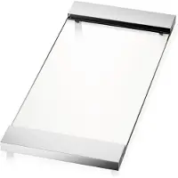 DECOR WALTHER Zeepschaal Contemporary Groot Chrome Helder Glas