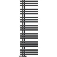 LuxeBath Badkamerradiator middenaansluiting 500x1600 mm antraciet met muuraansluitset