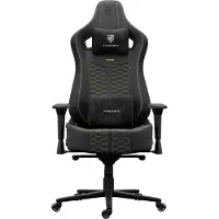 Hicon - Ergonomische Bureaustoel - Legend Serie Legenda - Kunstleren - Directiestoel met 4D Armleuningen & Verstelbare Lendensteun - Zwart