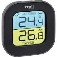 TFA-Dostmann FUN 30.3068.01 Draadloze thermometer Zwart