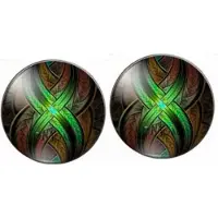 Charme Bijoux Clip Oorbellen- Ines- 2 cm-groen