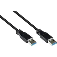 Pro USB naar USB kabel - USB3.0 - tot 0,9A / zwart - 1,8 meter