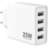 Sinox beslag PRO USB thuislader | 4x USB-A | 5A | wit