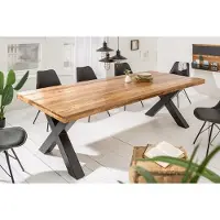 Invicta Eettafel Iron Craft 200cm Mango natuurlijk 70mm/ 40013