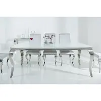 Invicta Eettafel Modern Barok 200cm wit zilver/ 37904