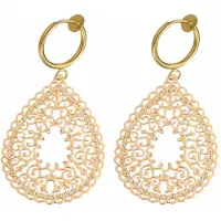 Charme Bijoux Klem oorbellen - goudkleurig- geen gaatje-