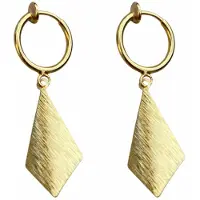 Charme Bijoux Klem oorbellen - goudkleurig - frost - geen gaatje-