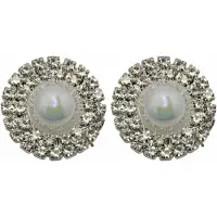 Charme Bijoux Clip Oorbellen-Strass-Olie 2.5 cm