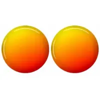 Charme Bijoux Clip Oorbellen - Oranje naar Geel Verloop - 2 cm
