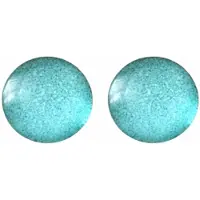 Charme Bijoux Clip Oorbellen-Turquoise-Veerle- 2.5 cm