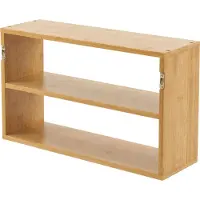 En.casa Wandrek keukenrek Gol 50x15x30 cm bamboe