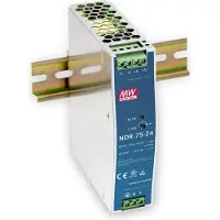 MEAN WELL NDR-75-12 DIN-rail netvoeding 12 V/DC 6.3 A 75 W Aantal uitgangen:1 x Inhoud 1 stuk(s)