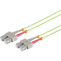 S-Impuls Duplex Patchkabel SC/SC 50/125µ, OM5, lindgrün, 2m