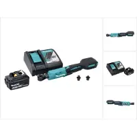 Makita Ratel, DWR 180 RG1 Accu ratelschroevendraaier 18 V 47.5 Nm 1/4" 3/8" + 1x accu 6.0 Ah + lader (1/4" - 3/8")