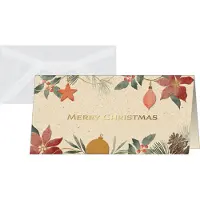 Sigel kerstkaartenset "Christmas Art", DIN lang, graskarton, 10 stuks + 10 enveloppen