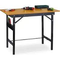 Relaxdays werkbank/werktafel inklapbaar - mdf en staal - tot 100 kg