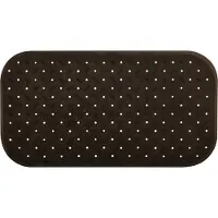 MSV Douche/bad anti-slip mat badkamer - rubber - bruin - 36 x 76 cm - Badmatjes