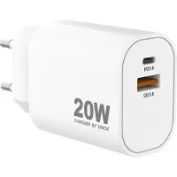 Sinox PRO USB thuislader | USB-C PD + USB-A QC | 20W