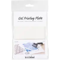 Creativ Company Gel Drukplaat - Gel printing - 12,7x17,8x1 cm - Mat - Transparant