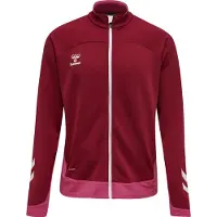 Hummel Sportsweatvest pink / donkerrood / wit