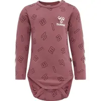 Hummel Rompertje/body bessen / zwart / wit