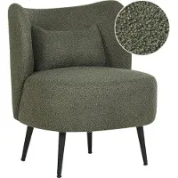 Beliani OTSBY - Fauteuil - Donkergroen - Bouclé