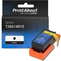PrintAbout Huismerk Epson T26614010 Inktcartridge Zwart Hoge capaciteit