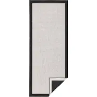Hanse Home Dubbelzijdig Buitenkleed Panama - Zwart/Creme 80 x 350 cm