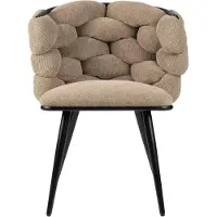 Pole to Pole Eetkamerstoel Rock | polyester beige 63x77x64 cm eetkamerstoelen | NADUVI