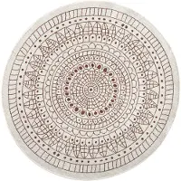 NORTHRUGS Vloerkleed Porto dubbelzijdig | kunstvezel beige 100x100 cm vloerkleden | NADUVI