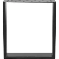ML-Design Set van 2 tafelpoten Grad | metaal zwart 40x8x43 cm tafelbladen en -poten | NADUVI