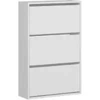 Kalune Design Schoenenkast Lola | spaanplaat wit 70x109x25 cm schoenenkasten | NADUVI