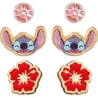 Disney Stitch Set of 3 Pair Studs Earrings