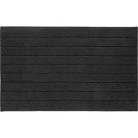 Casilin Badmat Antislip 60x100cm Luca - Waterabsorberende Badkamermat - Wasbaar en Sneldrogend - Voor Douche en Bad - 100% Katoen - Zwart