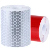 Wowow Tape Reflecterend 1 rol rood + 1 rol wit 400 cm lang x 5 cm breed - klasse 1