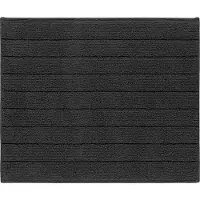 Casilin Badmat Antislip 50x60cm Luca - Waterabsorberende Badkamermat - Wasbaar en Sneldrogend - Voor Douche en Bad - 100% Katoen - Zwart