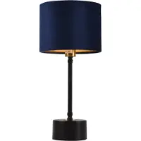 Lux.pro Tafellamp Deventer 39xØ18 cm E14 zwart koper en blauw