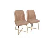 Skye Decor , Madrid 913 V2, set van 2 stoelen, goud, 100% metaal, 50 x 49 x 90 cm