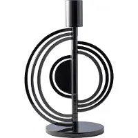 Klong Cirkus Kandelaar Zwart Small H20 Cm - Kaarshouders Messing Black - 31407