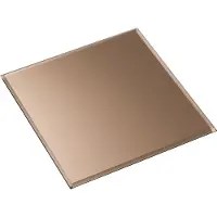 STOFF Nagel Onderzetter Vierkant 27 x 27 Cm Rookbruin - Accessoires voor kaarshouders & kandelaars Glas Brown - 2002