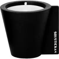 Solstickan Design Flipp kaarsenhouder 5x6 cm Zwart