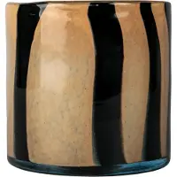 By On Calore theelicht-vaas M Ø15 cm Black-beige