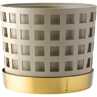Klong Trio Pot Square Bloempot beige, medium