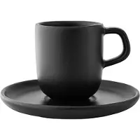 Eva Solo Nordic Kitchen espressokop met schotel Zwart