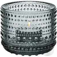 Iittala Kastehelmi waxinelichthouder grey (grijs)
