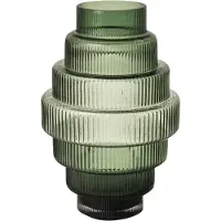Pols Potten Steps vaas S 30 cm Dark green